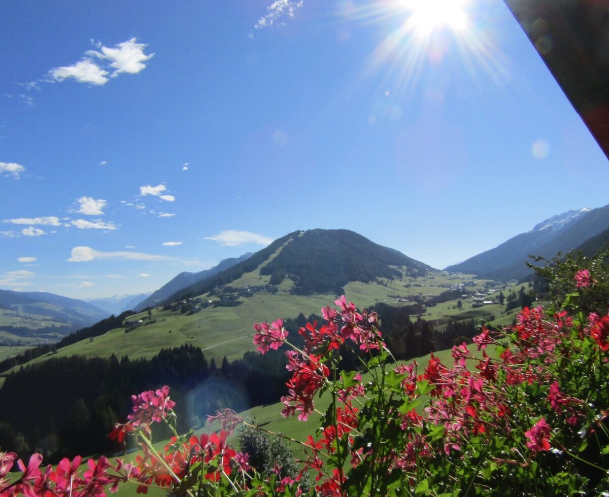 View of the valley from the balcony