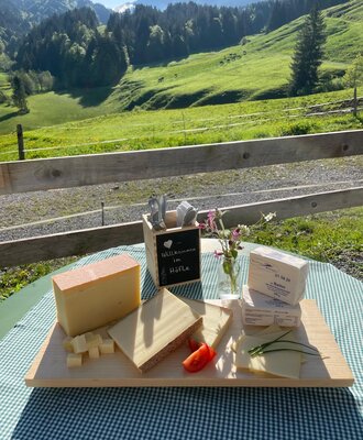 fresh cheese and butter