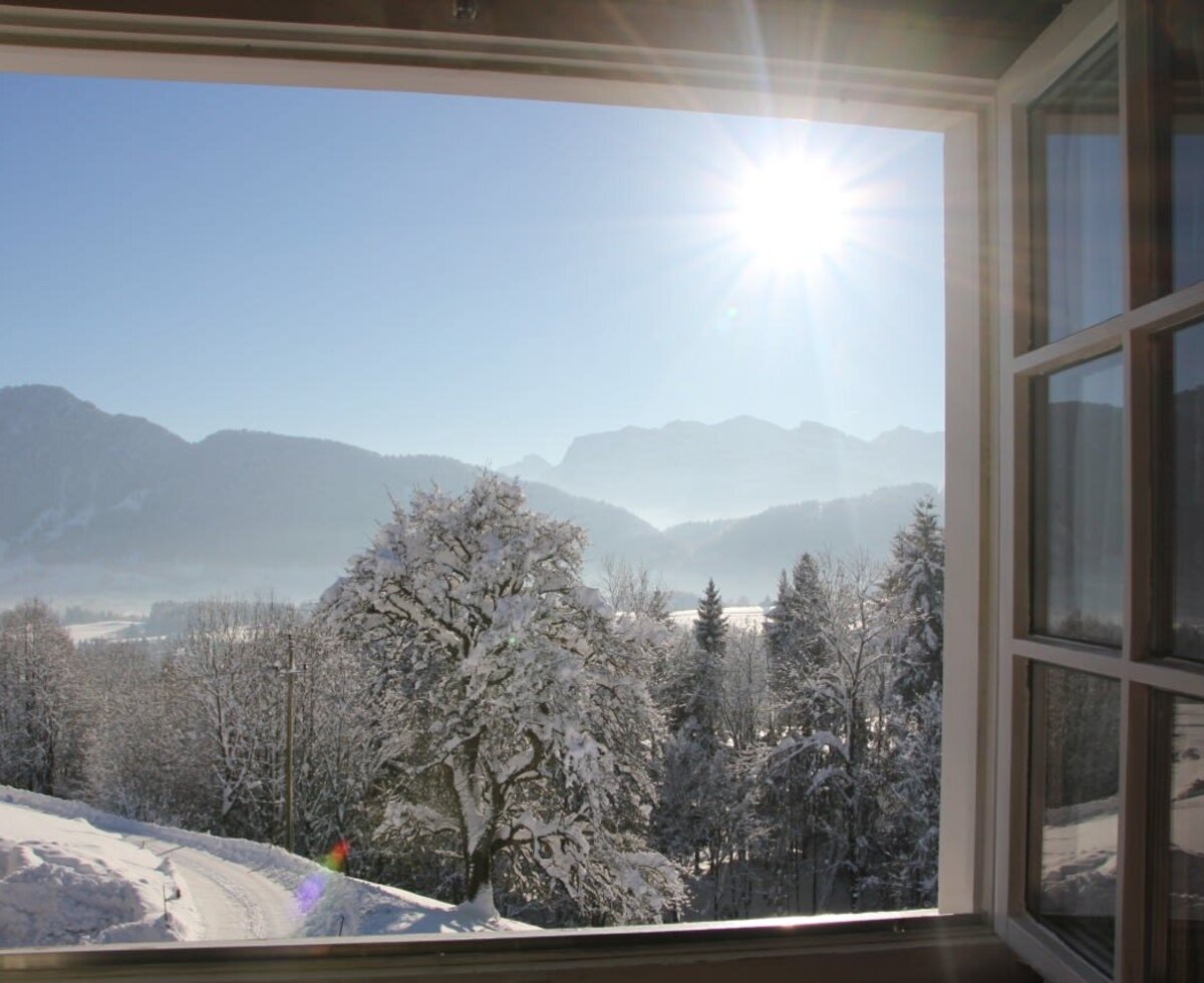 View: Morning sun and Bödele view