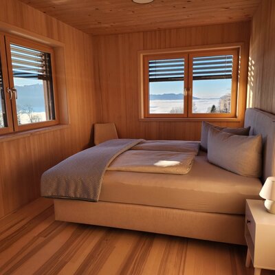 All rooms have blinds, in case you want to completely withdraw.