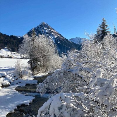 Schoppernau in winter