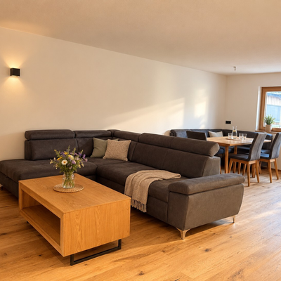 The spacious living area