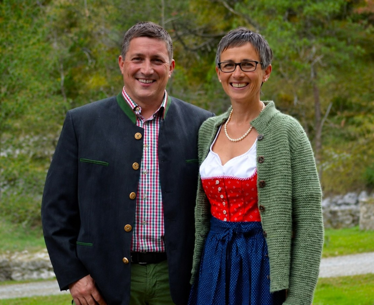 The welcoming hosts of the 'Haus Elfriede'