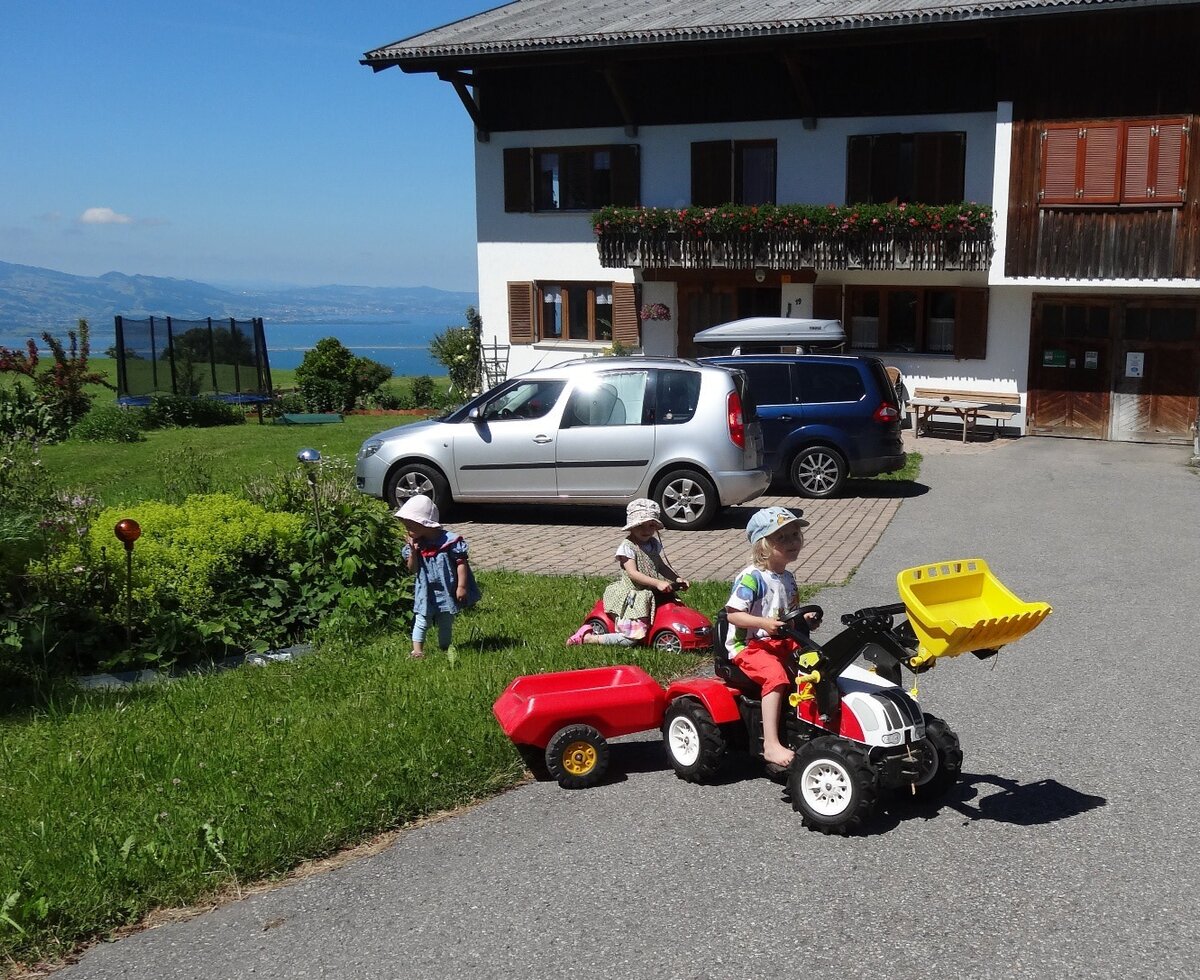 When you are on holiday with us, you will find plenty of space to play and romp around with our children's vehicles.